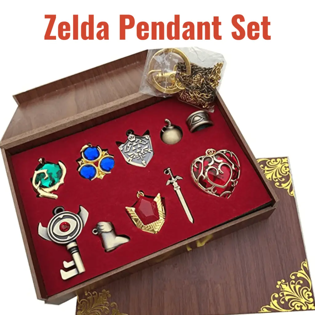 zelda pendant set gamer girl valentines gf gift