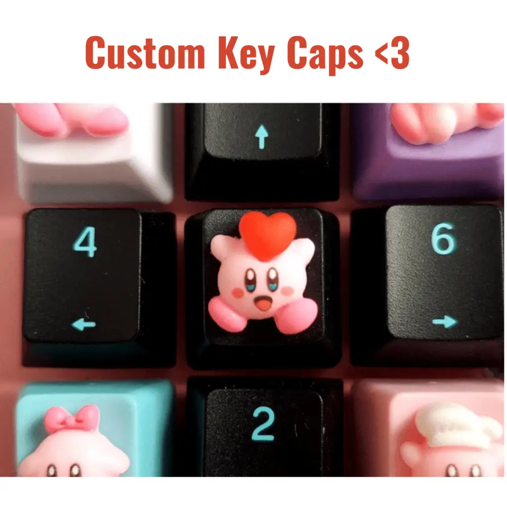 kirby custom key cap etsy gifts for her