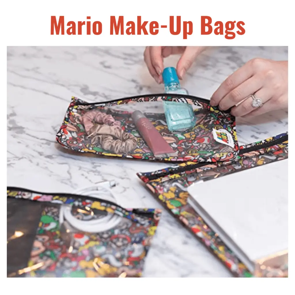 travel gift set gamer girl mario theme bag